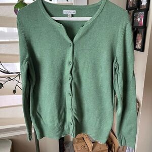 Coldwater Creek Sage Green Cardigan